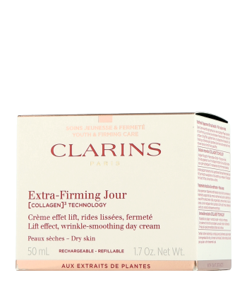 Clarins Extra-Firming [Collagen]³ Technology Crème Jour Peaux Sèches Rechargeable (50 ml)