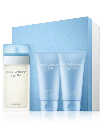 Dolce & Gabbana Light Blue 50 ml EdT Set mit 2x Pflege