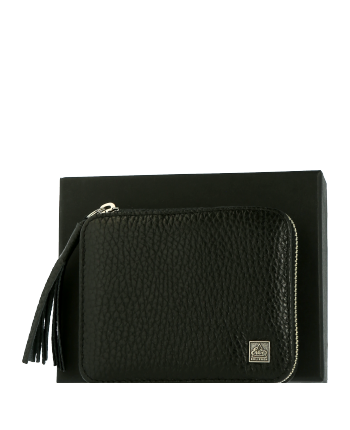 Erbe Solingen Maniküre-Etui aus Leder mit Reißverschluss und Anhänger in Schwarz (5-teilig)