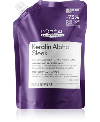 L'Oréal Professionnel Serie Expert Keratin Alpha Sleek Professional Shampoo Refill (500 ml)