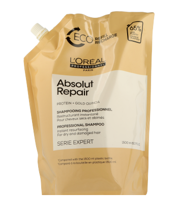 L'Oréal Professionnel Serie Expert Absolut Repair Professional Shampoo Protein + Gold Quinoa Refill (1500 ml)