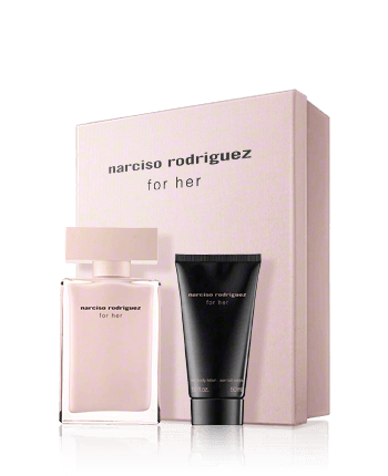 Narciso Rodriguez for her 50 ml EdP Set mit Body Lotion