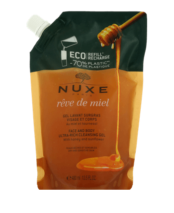 Nuxe Rêve de Miel Gel Lavant Surgras Visage et Corps Recharge (400 ml)