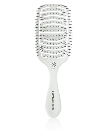 Olivia Garden Essential Care Flex Fine Hair Bristles Ice White