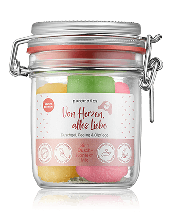 puremetics 3in1 Dusch-Konfekt Von Herzen, alles Liebe (200 g)
