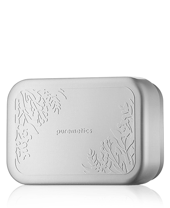 puremetics Accessoires Seifenbox mit Abtropfeinsatz Matt-Silber Floral