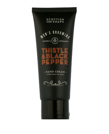 Scottish Fine Soaps Men's Grooming Thistle & Black Pepper Hand Cream (100 ml)