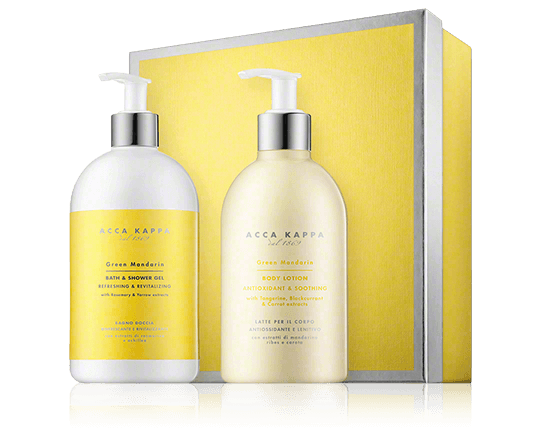 Acca Kappa Green Mandarin Set mit Body Lotion