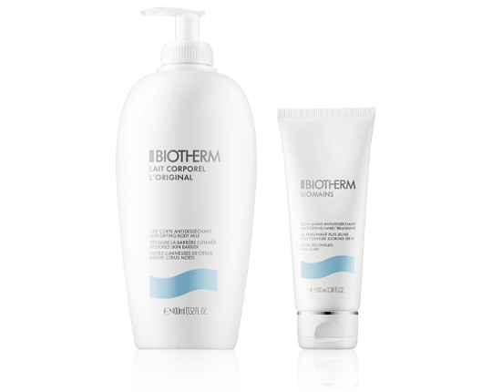 Biotherm Körperpflege Set mit L'Original Lait Corporel & Biomains Soin Mains