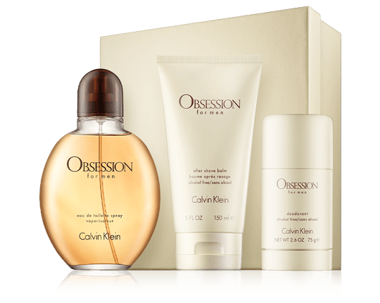 Calvin Klein Obsession for Men 125 ml EdT Set mit Deodorant Stick & Aftershave Balm