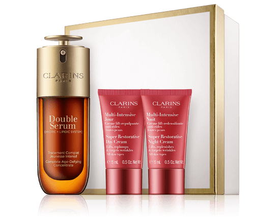 Clarins Double Serum Set mit Age-Defying Concentrate & Multi-Intensiv Crème