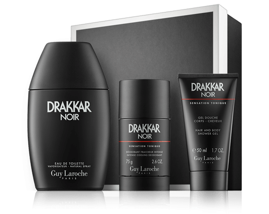 Guy Laroche Drakkar Noir 100 ml EdT Set mit Deodorant Stick
