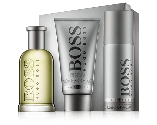 Hugo Boss Boss Bottled 100 ml EdT Set mit Shower Gel & Deodorant Spray