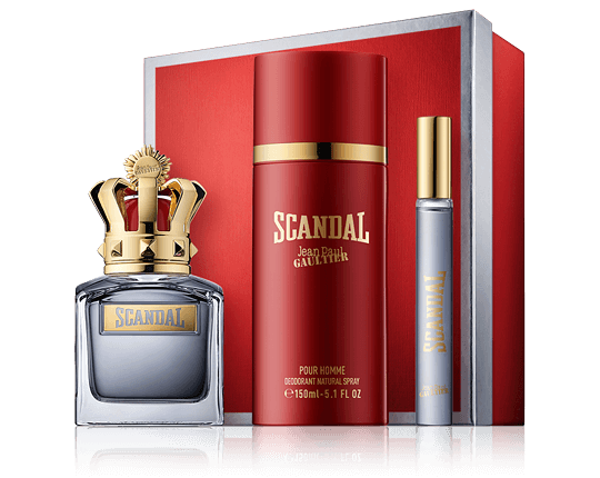 Jean Paul Gaultier Scandal pour Homme 50 ml EdT Set mit Deodorant Spray