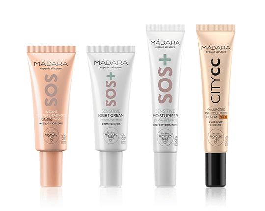 MÁDARA SOS+ Sensitive Skin Soothing Routine Set Light