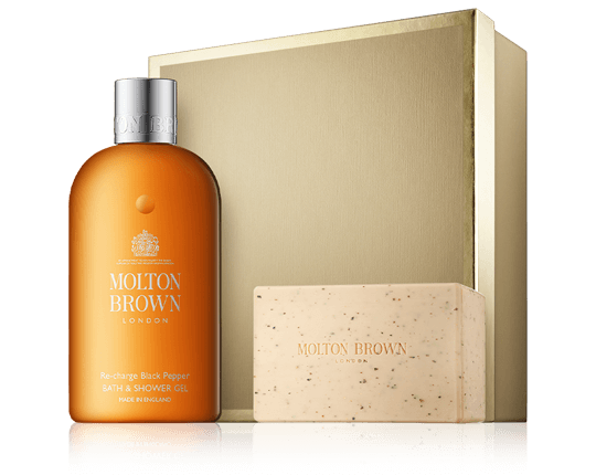 Molton Brown Re-Charge Black Pepper Set mit Bodyscrub Bar