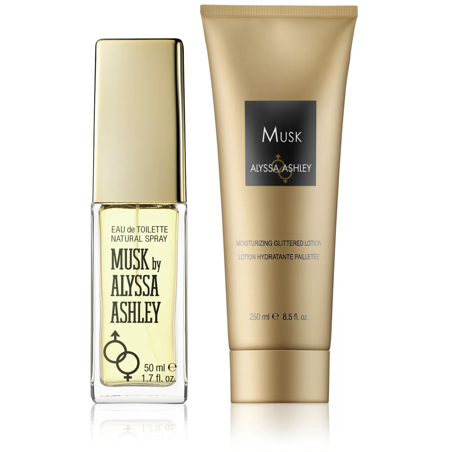 Alyssa Ashley Musk 50 ml EdT Set mit Glittering Hand & Body Moisturiser