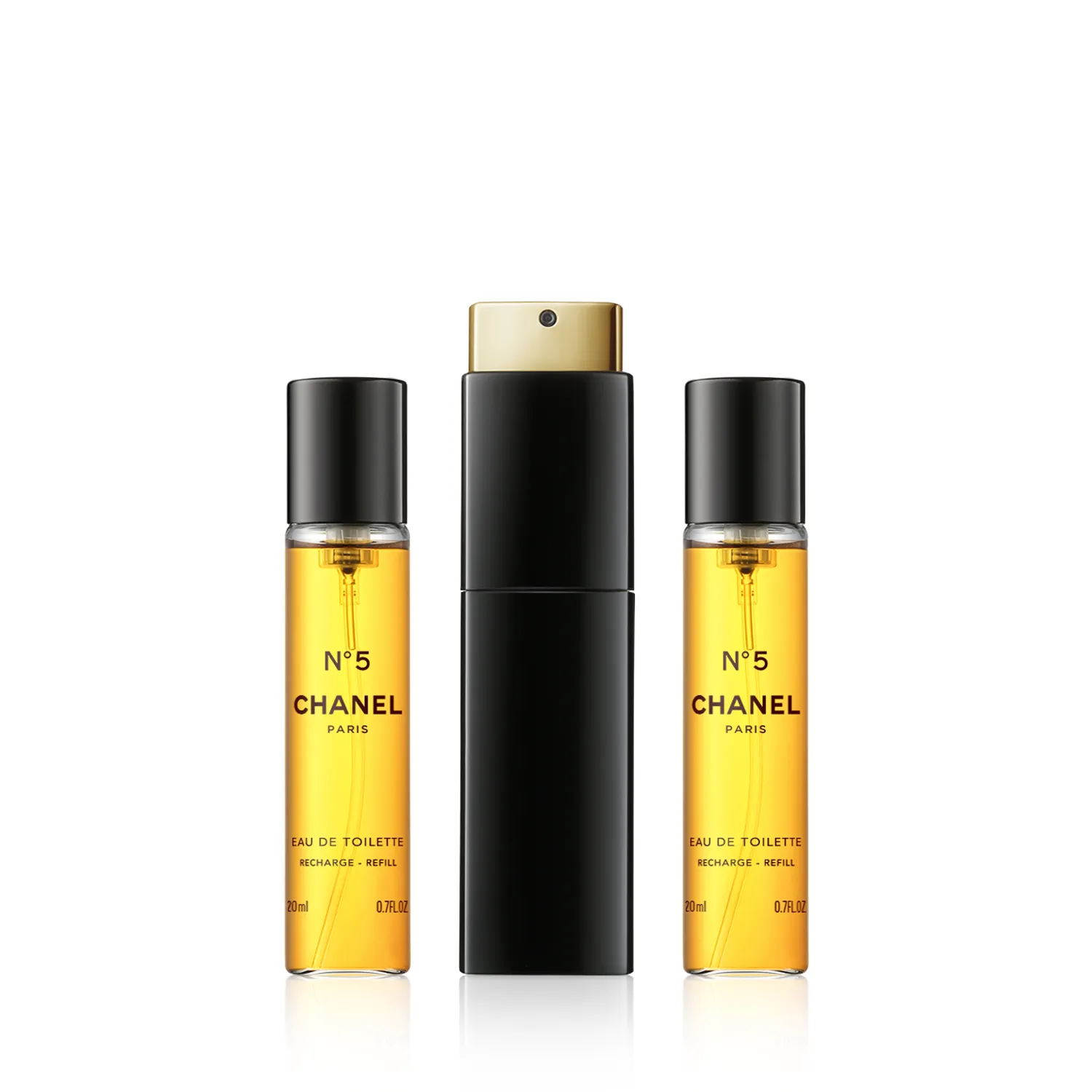 Chanel No. 5 EdT Taschenspray (nachfüllbar) (3 x 20 ml)