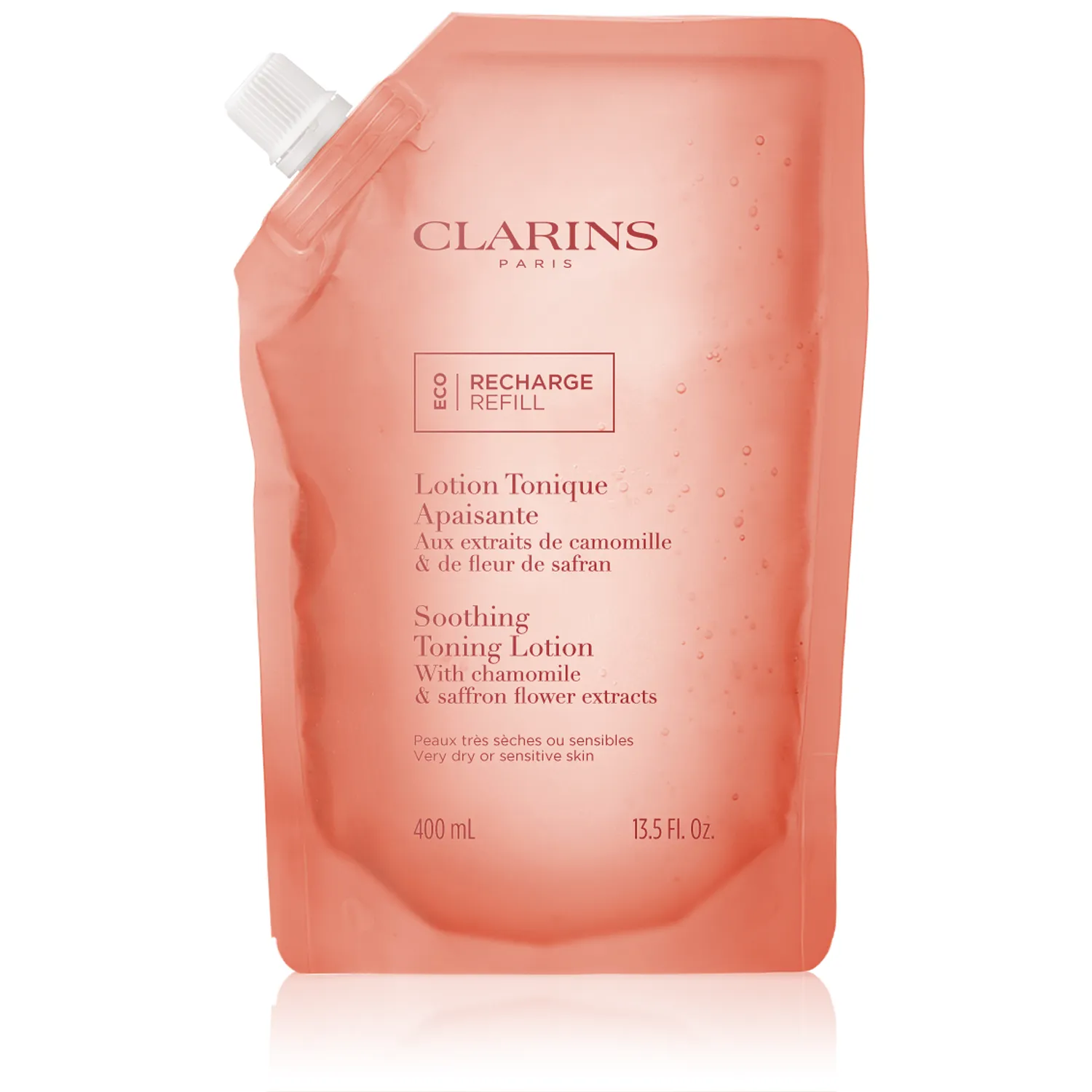 Clarins Nettoyage de Visage Lotion Tonique Apaisante - Recharge (400 ml)