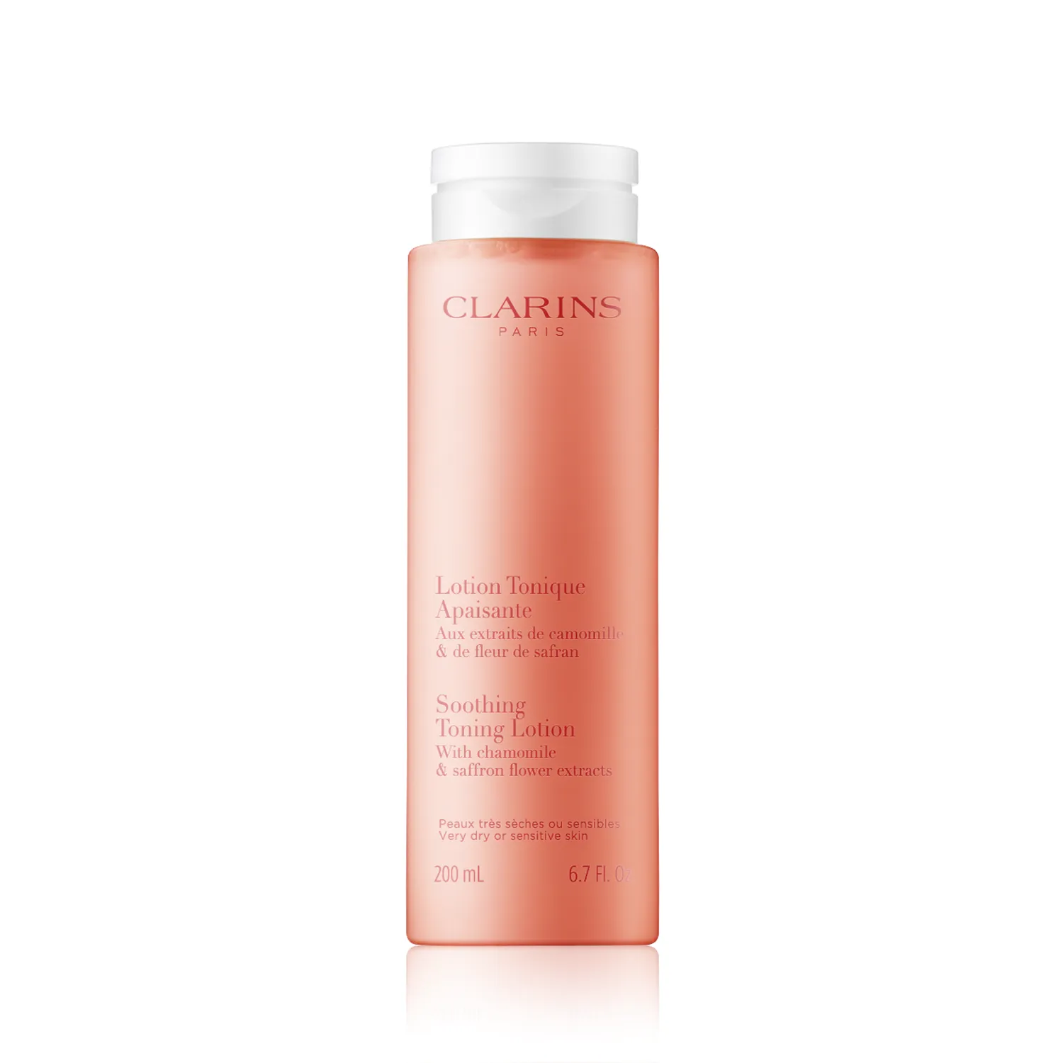 Clarins Nettoyage de Visage Lotion Tonique Apaisante - Rechargeable (200 ml)