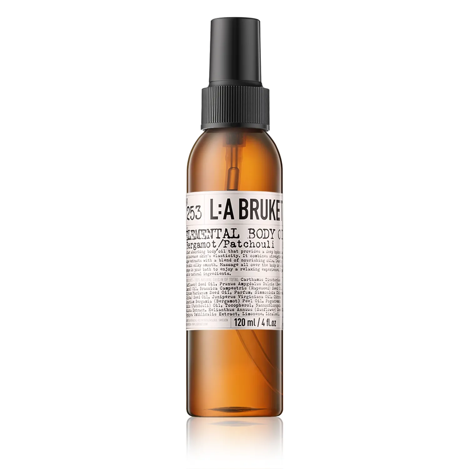 L:A BRUKET Body Care 253 Body Oil Bergamot/Patchouli (120 ml)