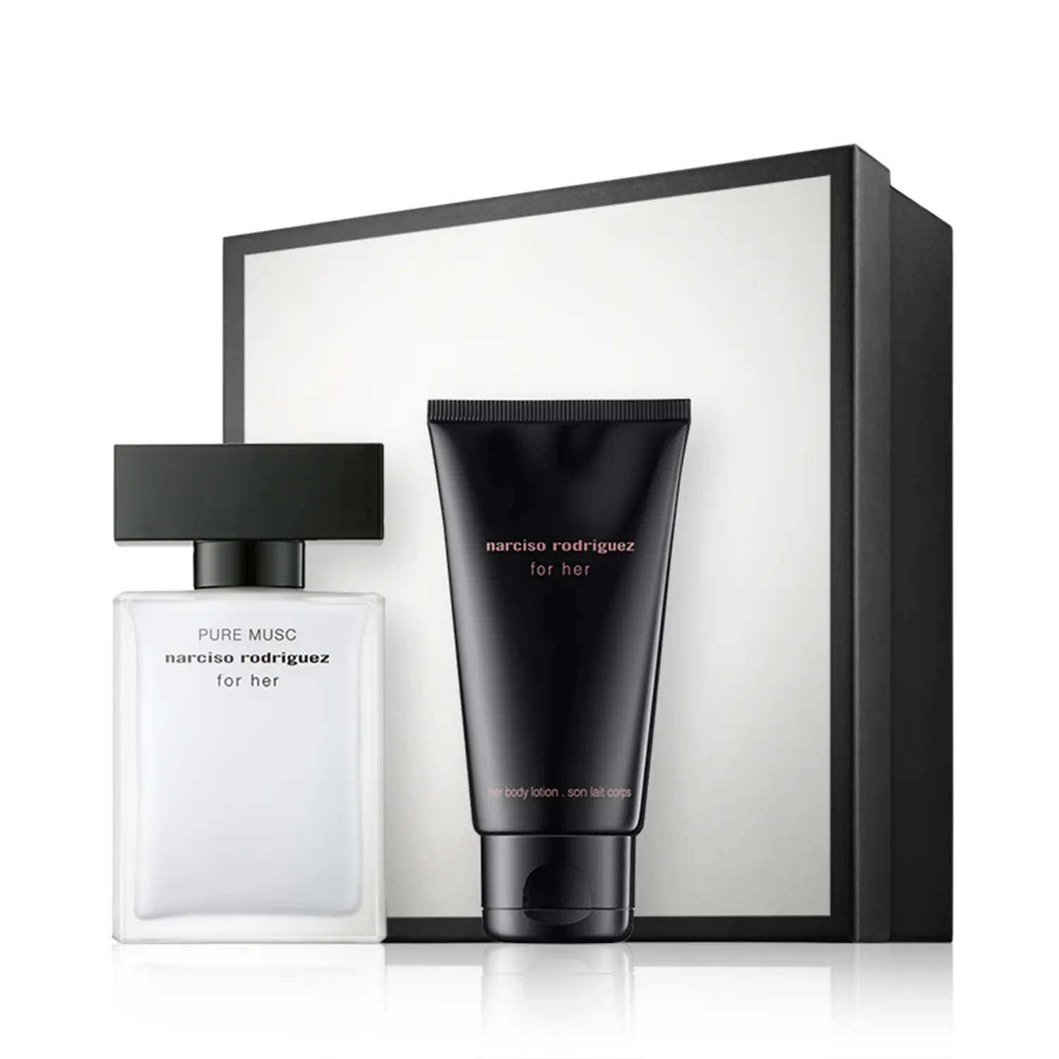 Narciso Rodriguez for her Pure Musc 30 ml EdP Set mit Body Lotion