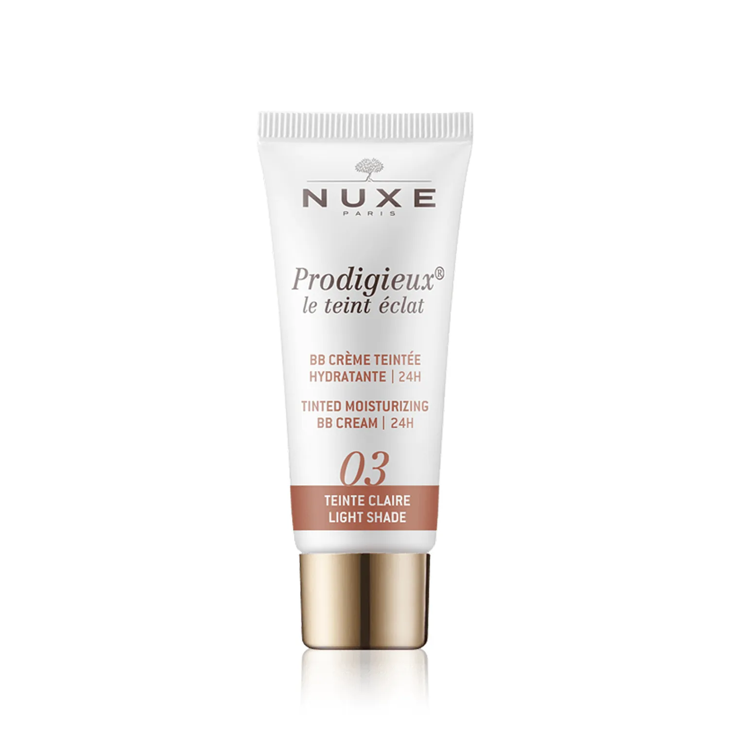 Nuxe Prodigieux Le Teint Éclat BB Crème Teintée Hydratante 24H 03 Dark (30 ml)