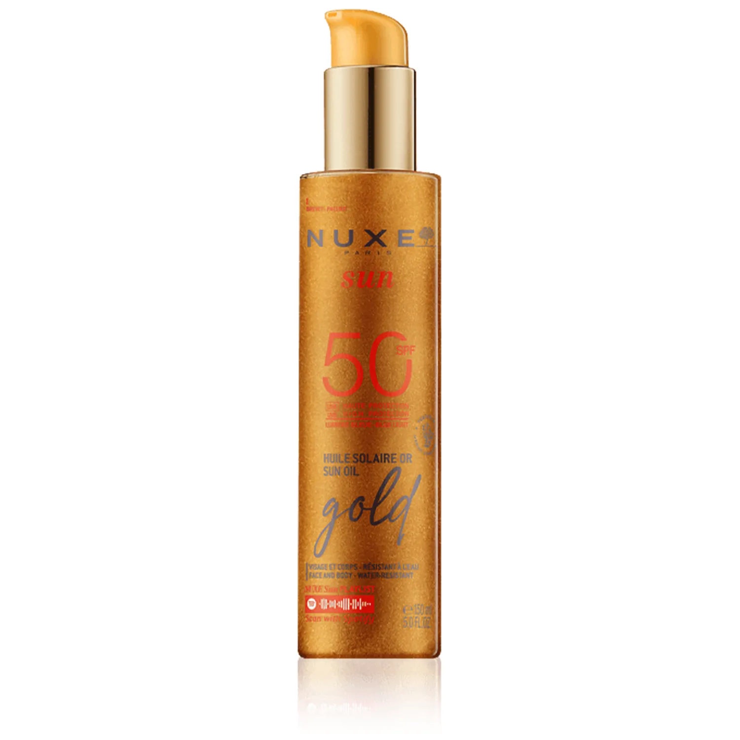Nuxe Sun Gold Huile Solaire Or SPF 50 (150 ml)