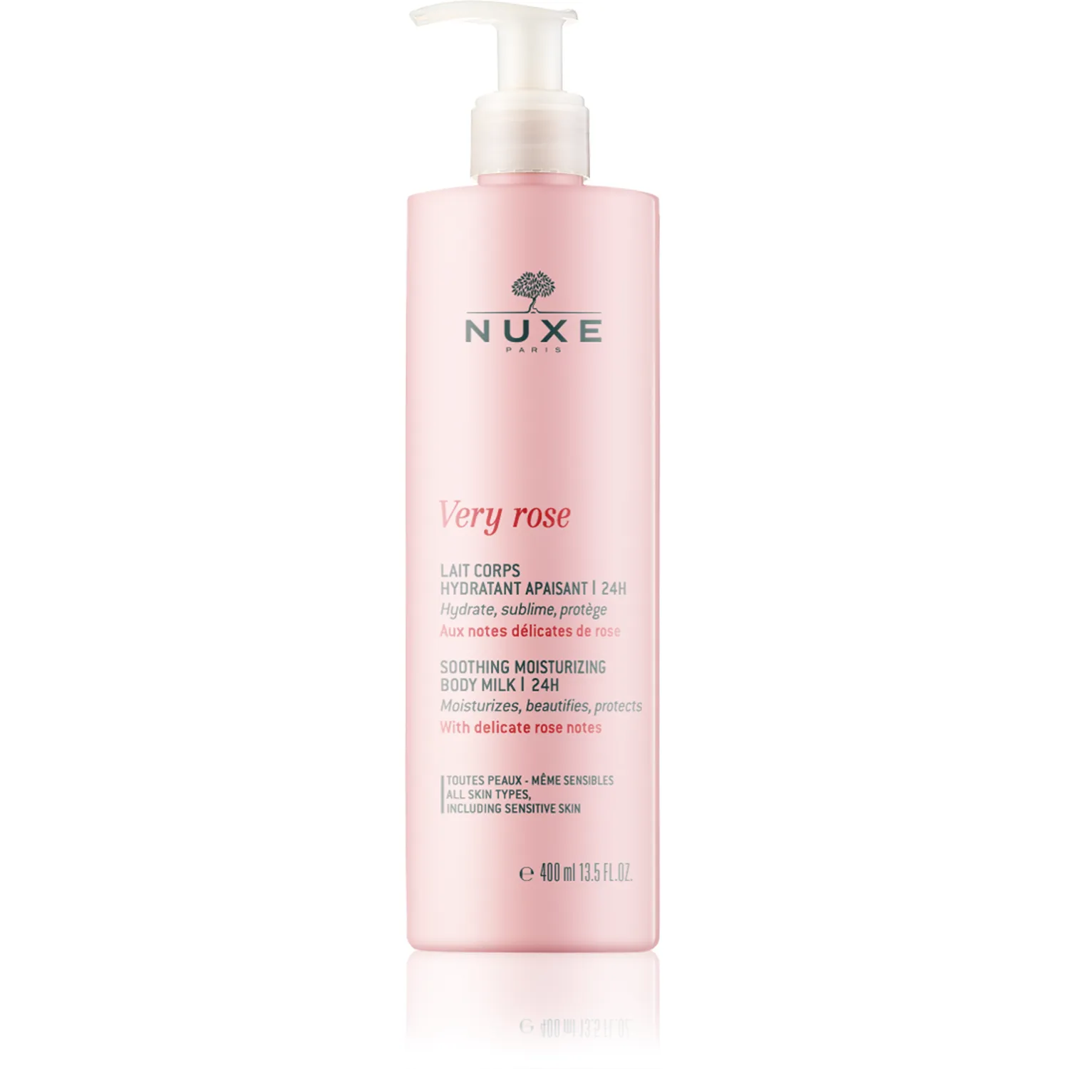 Nuxe Very Rose Lait Corps Hydratant Apaisant (400 ml)