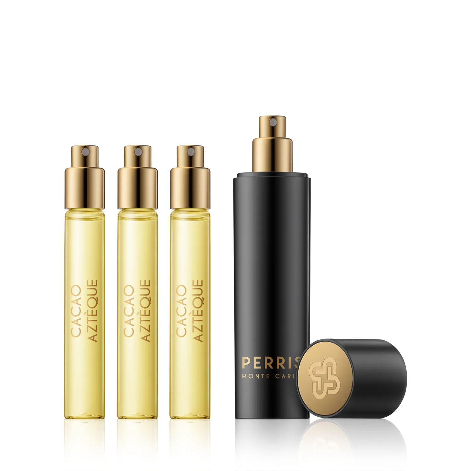 Perris Monte Carlo Cacao Aztèque Extrait de Parfum Travel Spray (4 x 8 ml)