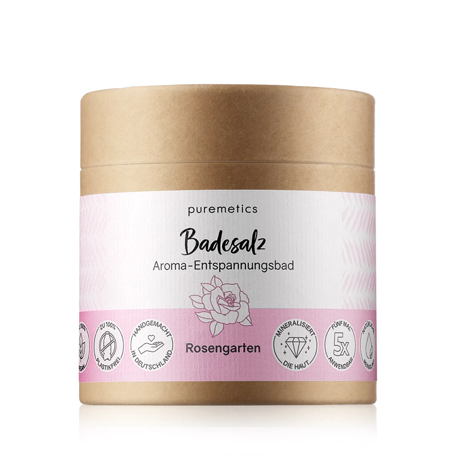 puremetics Körperpflege Badesalz Rosengarten (400 g)