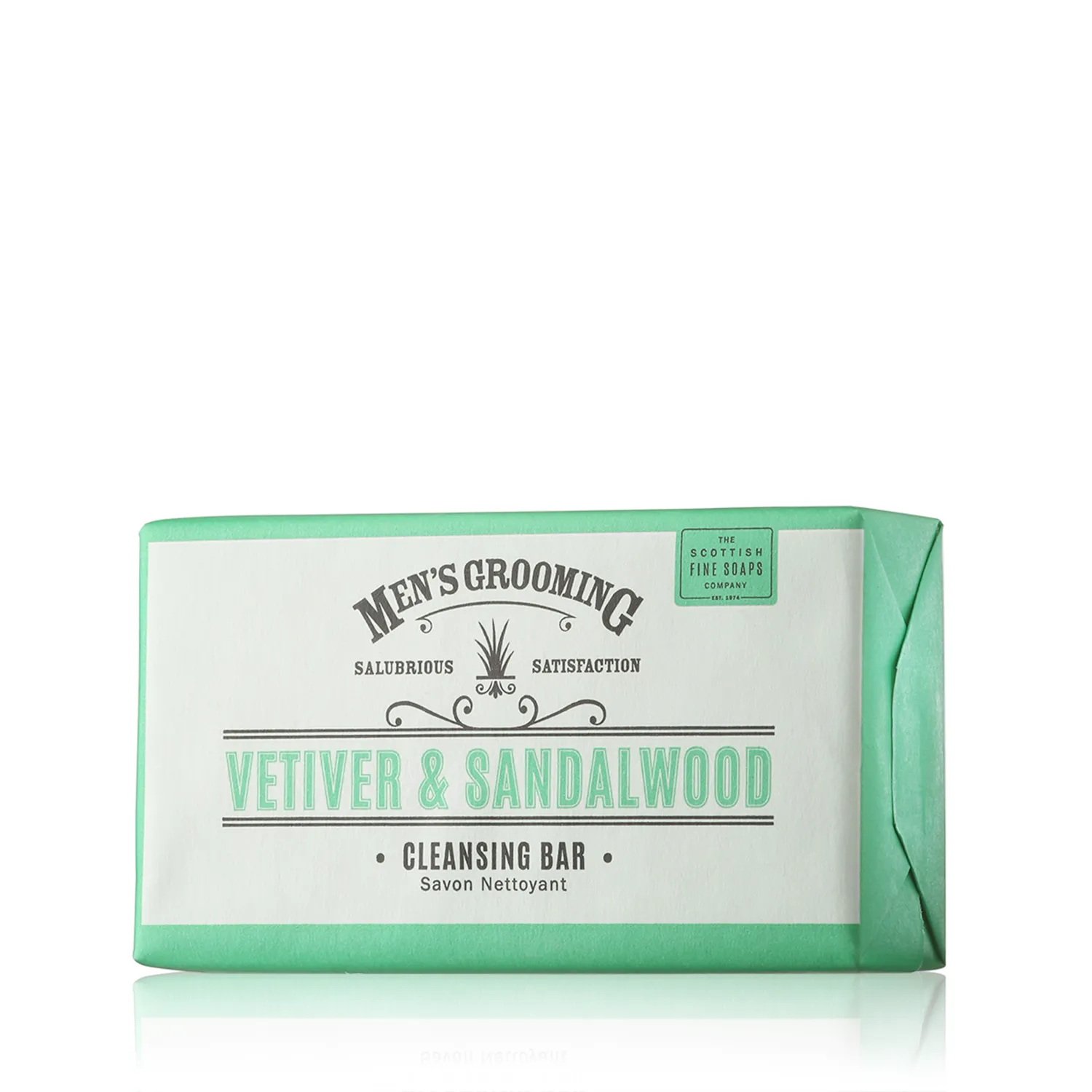 Scottish Fine Soaps Men's Grooming Vetiver & Sandalwood Cleansing Bar (220 g)