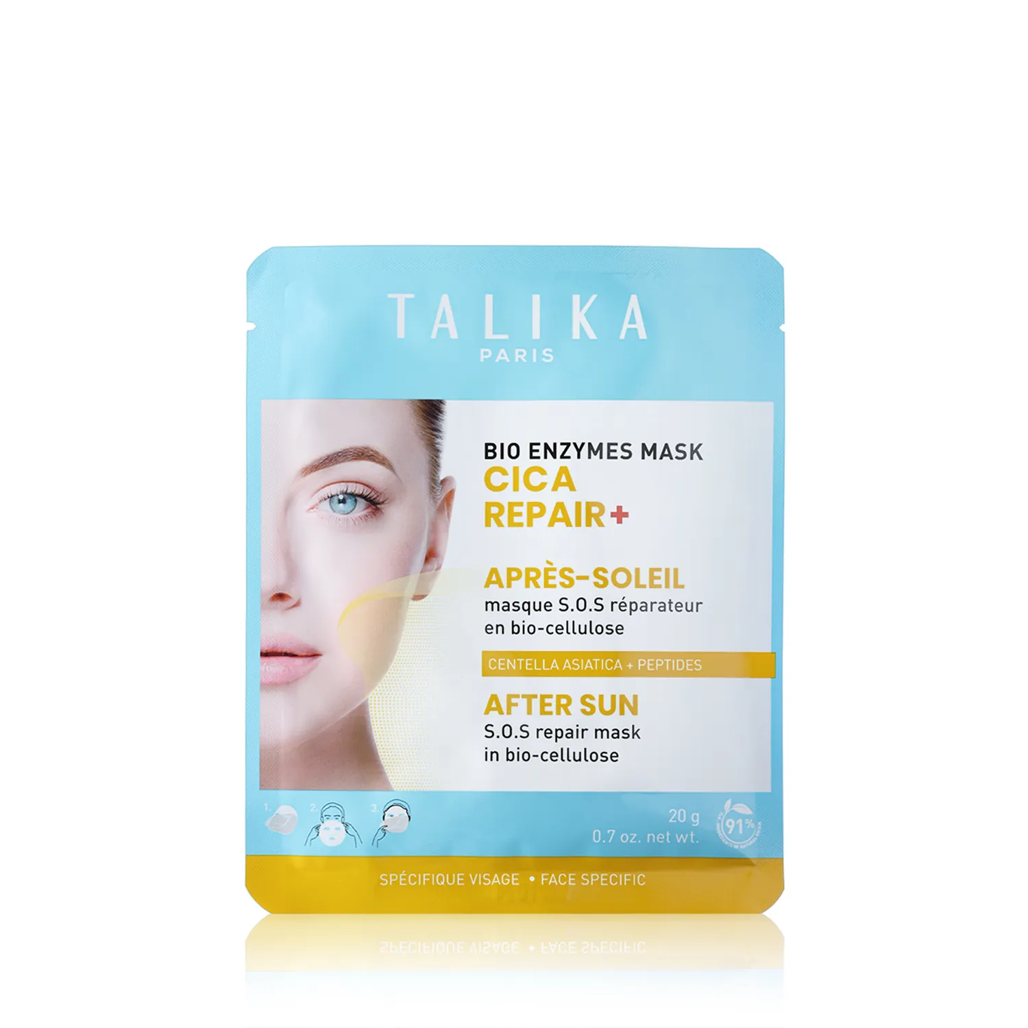 Talika Gesichtspflege Cica Repair After Sun Bio-Enzyme Mask