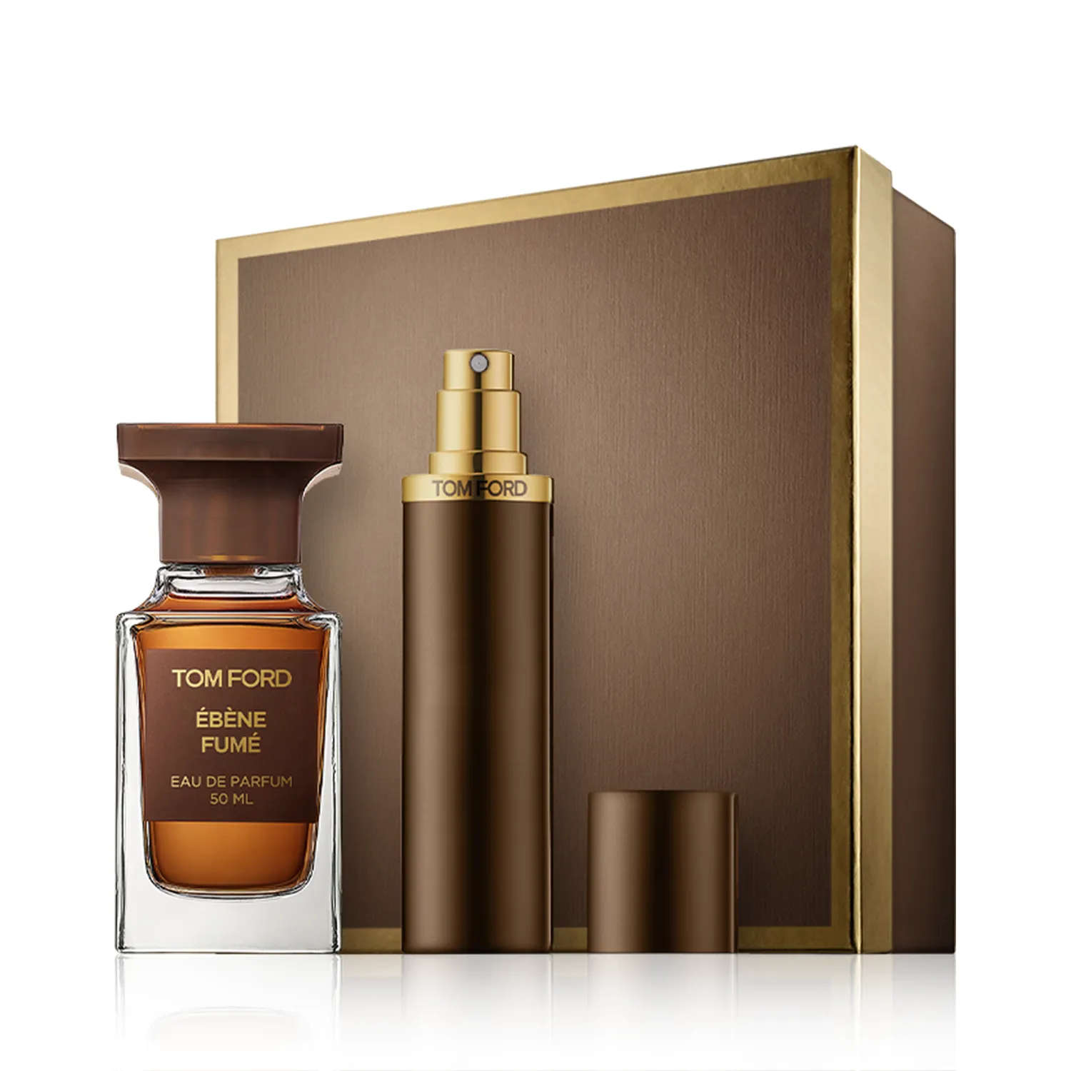 Tom Ford Ébène Fumé 50 ml EdP Set mit Travel Spray