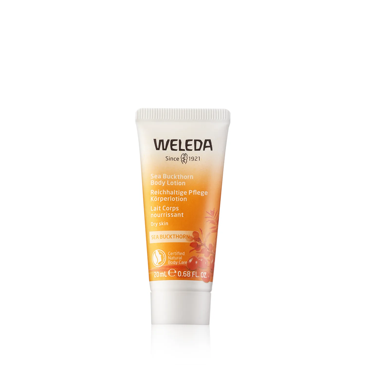 Weleda Sanddorn Reichhaltige Pflege Körperlotion Travel Size (20 ml)
