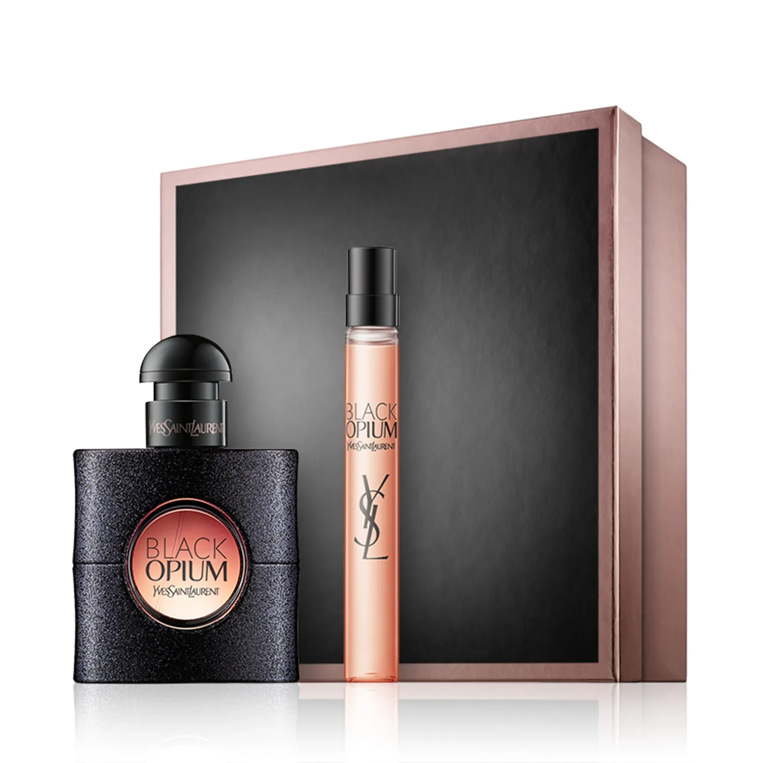Yves Saint Laurent Black Opium 30 ml EdP Set mit Mini EdP Spray