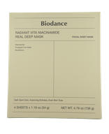 Biodance Masks Radiant Vita Niacinamide Real Deep Mask Pflegemaske 4 x 34 g
