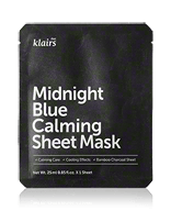 dear, Klairs Midnight Blue Calming Sheet Mask Reinigungsmaske 25 ml