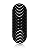 Denman Accessories Large No-Damage-Elastics Black Haargummi 18 Stück