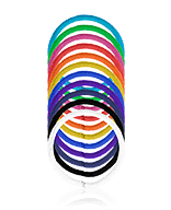 Denman Accessories Large No-Damage-Elastics Multi Colour Haargummi 18 Stück