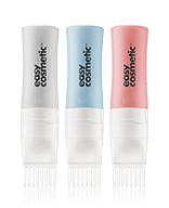 easycosmetic Travel & Sports Hair Treatment Bottle Set Leerbox 3 x 60 ml