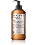 L:A BRUKET Cleansing 104 Hand & Body Wash Bergamot/Patchouli 450ml