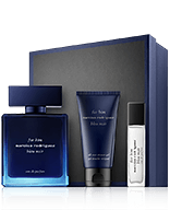 Narciso Rodriguez for him Bleu Noir 100 ml EdP Set mit Shower Gel & Travel Spray