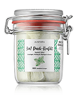 puremetics 3in1 Dusch-Konfekt Sweet Mint - Duschgel Peeling & Ölpflege in Einem Duschgel 200 g