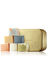 puremetics Natur-Seifen Seifen-Minis mit Seifenbox Gold