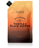 Scottish Fine Soaps Men's Grooming Thistle & Black Pepper All-in-One-Wash Refill Duschgel 1200 ml