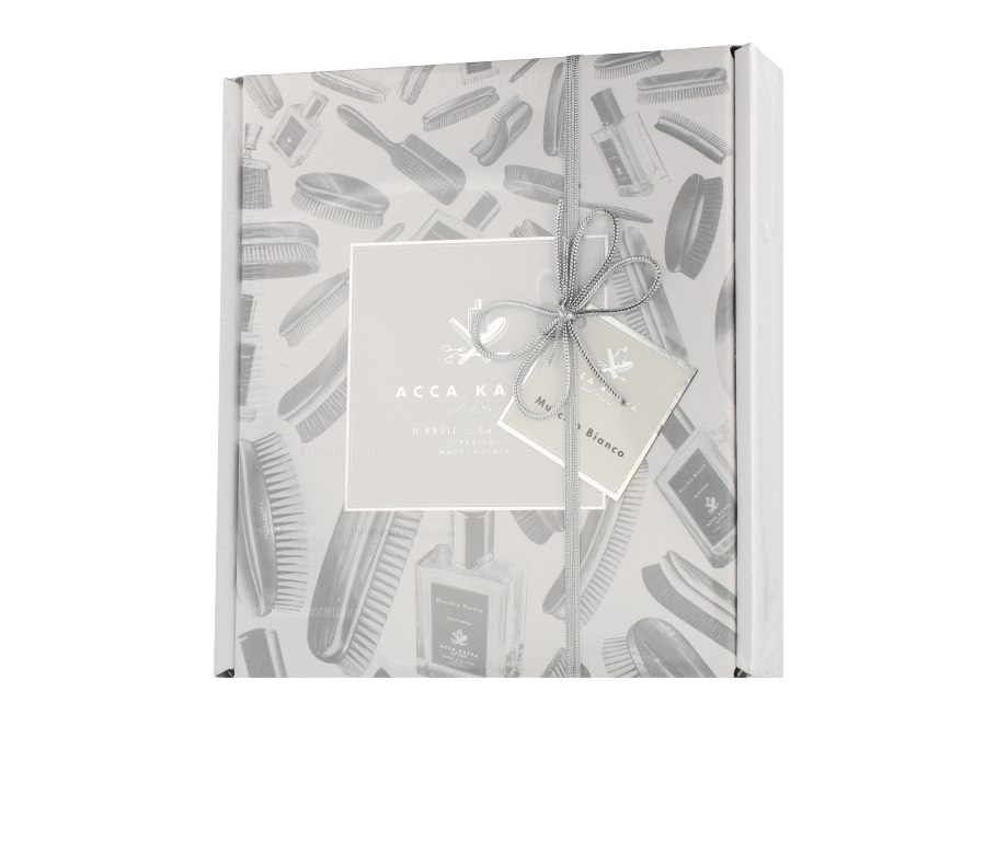 Acca Kappa Muschio Bianco Set mit Hair Perfume & Hair Brush