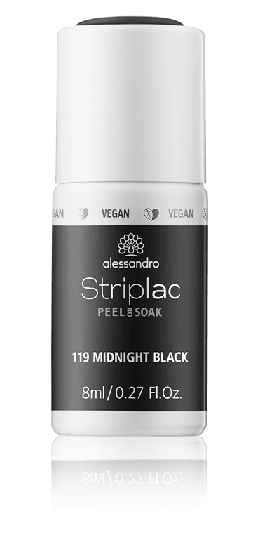 Alessandro Striplac Peel or Soak 119 Midnight Black (8 ml)