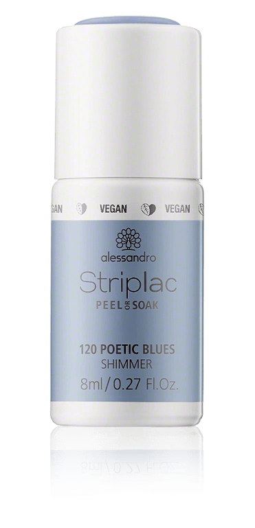 Alessandro Striplac Peel or Soak 120 Poetic Blues Shimmer (8 ml)