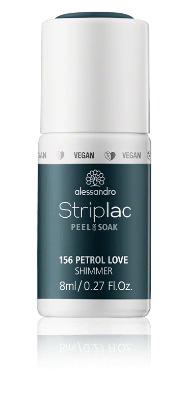 Alessandro Striplac Peel or Soak 156 Petrol Love Shimmer (8 ml)